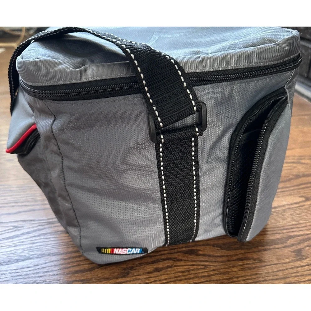 NASCAR Dale Earnhardt Cooler Bag OS Gray Mens Racing Intimidator Tailgate Gear